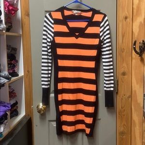 Stripe sweater dress